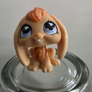 Littlest Pet Shop LPS #480 Orange Bunny Rabbit with Floppy Ears